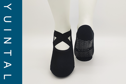 Silver Material Yoga socks Round Head Pilates Barre Socks